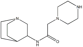 N-{1-azabicyclo[2.2.2]octan-3-yl}-2-(piperazin-1-yl)acetamide Structure