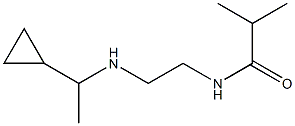 N-{2-[(1-cyclopropylethyl)amino]ethyl}-2-methylpropanamide 구조식 이미지