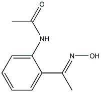 N-{2-[(1E)-N-hydroxyethanimidoyl]phenyl}acetamide 구조식 이미지