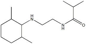 N-{2-[(2,6-dimethylcyclohexyl)amino]ethyl}-2-methylpropanamide 구조식 이미지