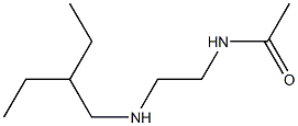 N-{2-[(2-ethylbutyl)amino]ethyl}acetamide 구조식 이미지