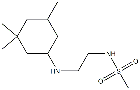 N-{2-[(3,3,5-trimethylcyclohexyl)amino]ethyl}methanesulfonamide Structure