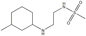 N-{2-[(3-methylcyclohexyl)amino]ethyl}methanesulfonamide Structure