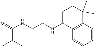 N-{2-[(4,4-dimethyl-1,2,3,4-tetrahydronaphthalen-1-yl)amino]ethyl}-2-methylpropanamide 구조식 이미지