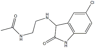 N-{2-[(5-chloro-2-oxo-2,3-dihydro-1H-indol-3-yl)amino]ethyl}acetamide Structure