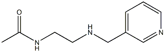 N-{2-[(pyridin-3-ylmethyl)amino]ethyl}acetamide Structure