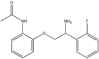 N-{2-[2-amino-2-(2-fluorophenyl)ethoxy]phenyl}acetamide Structure