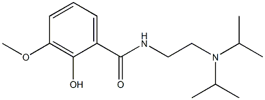N-{2-[bis(propan-2-yl)amino]ethyl}-2-hydroxy-3-methoxybenzamide 구조식 이미지