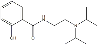 N-{2-[bis(propan-2-yl)amino]ethyl}-2-hydroxybenzamide 구조식 이미지