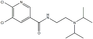 N-{2-[bis(propan-2-yl)amino]ethyl}-5,6-dichloropyridine-3-carboxamide 구조식 이미지