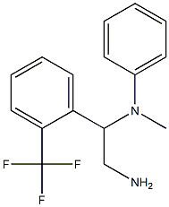 N-{2-amino-1-[2-(trifluoromethyl)phenyl]ethyl}-N-methylaniline 구조식 이미지