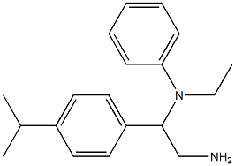 N-{2-amino-1-[4-(propan-2-yl)phenyl]ethyl}-N-ethylaniline 구조식 이미지