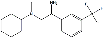 N-{2-amino-2-[3-(trifluoromethyl)phenyl]ethyl}-N-methylcyclohexanamine 구조식 이미지