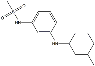 N-{3-[(3-methylcyclohexyl)amino]phenyl}methanesulfonamide 구조식 이미지