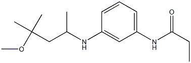 N-{3-[(4-methoxy-4-methylpentan-2-yl)amino]phenyl}propanamide 구조식 이미지