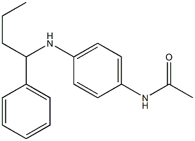 N-{4-[(1-phenylbutyl)amino]phenyl}acetamide 구조식 이미지