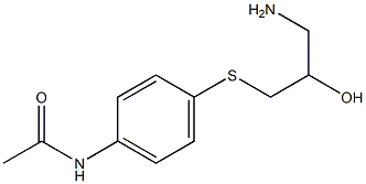 N-{4-[(3-amino-2-hydroxypropyl)sulfanyl]phenyl}acetamide Structure