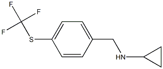 N-{4-[(trifluoromethyl)thio]benzyl}cyclopropanamine Structure