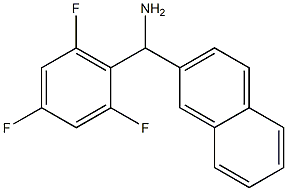naphthalen-2-yl(2,4,6-trifluorophenyl)methanamine Structure