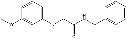 N-benzyl-2-[(3-methoxyphenyl)amino]acetamide 구조식 이미지