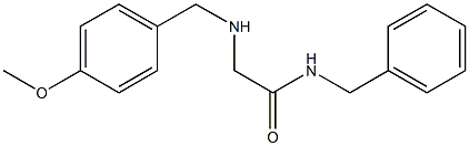 N-benzyl-2-{[(4-methoxyphenyl)methyl]amino}acetamide Structure