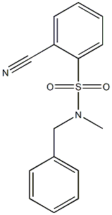 N-benzyl-2-cyano-N-methylbenzenesulfonamide 구조식 이미지
