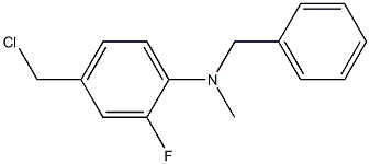 N-benzyl-4-(chloromethyl)-2-fluoro-N-methylaniline Structure