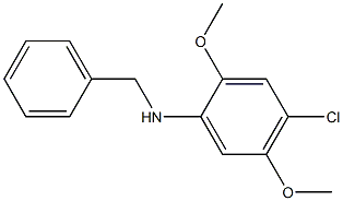 N-benzyl-4-chloro-2,5-dimethoxyaniline Structure