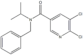 N-benzyl-5,6-dichloro-N-(propan-2-yl)pyridine-3-carboxamide 구조식 이미지