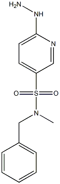 N-benzyl-6-hydrazinyl-N-methylpyridine-3-sulfonamide 구조식 이미지