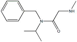 N-benzyl-N-isopropyl-2-(methylamino)acetamide 구조식 이미지