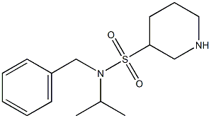 N-benzyl-N-isopropylpiperidine-3-sulfonamide Structure