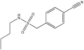 N-butyl(4-cyanophenyl)methanesulfonamide 구조식 이미지