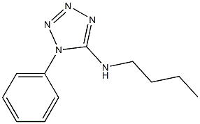 N-butyl-1-phenyl-1H-1,2,3,4-tetrazol-5-amine 구조식 이미지