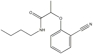 N-butyl-2-(2-cyanophenoxy)propanamide 구조식 이미지