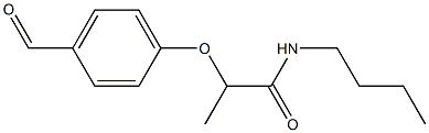 N-butyl-2-(4-formylphenoxy)propanamide Structure