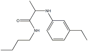 N-butyl-2-[(3-ethylphenyl)amino]propanamide 구조식 이미지