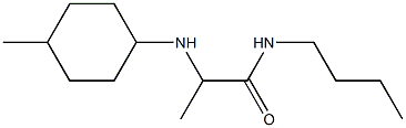 N-butyl-2-[(4-methylcyclohexyl)amino]propanamide Structure