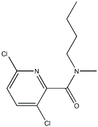 N-butyl-3,6-dichloro-N-methylpyridine-2-carboxamide 구조식 이미지