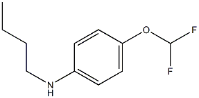 N-butyl-4-(difluoromethoxy)aniline 구조식 이미지