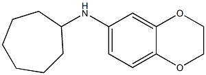 N-cycloheptyl-2,3-dihydro-1,4-benzodioxin-6-amine 구조식 이미지