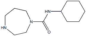 N-cyclohexyl-1,4-diazepane-1-carboxamide 구조식 이미지