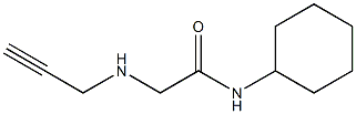 N-cyclohexyl-2-(prop-2-yn-1-ylamino)acetamide Structure