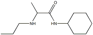 N-cyclohexyl-2-(propylamino)propanamide Structure