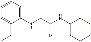 N-cyclohexyl-2-[(2-ethylphenyl)amino]acetamide Structure