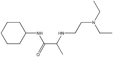 N-cyclohexyl-2-{[2-(diethylamino)ethyl]amino}propanamide 구조식 이미지