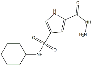 N-cyclohexyl-5-(hydrazinocarbonyl)-1H-pyrrole-3-sulfonamide Structure