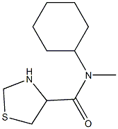 N-cyclohexyl-N-methyl-1,3-thiazolidine-4-carboxamide Structure