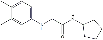 N-cyclopentyl-2-[(3,4-dimethylphenyl)amino]acetamide Structure
