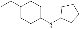 N-cyclopentyl-4-ethylcyclohexan-1-amine 구조식 이미지